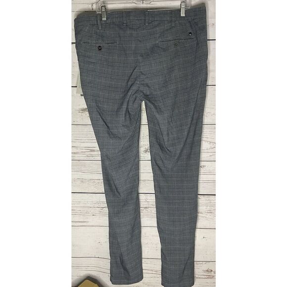 NWT Canali Gray Plaid pants 56 (40 x 35 ) Trousers Contemporary Fit Linen Blend* - Picture 6 of 16